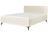 Sänky buklee kermanvalkoinen 180 x 200 cm VALOGNES_910436