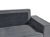 Right Hand Fabric Corner Sofa Bed with Storage Dark Grey KARILA_886059