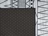 Tapis en tissu noir et gris 140 x 200 cm KEBAN_755431