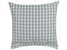 Set of 2 Cushions Chequered Pattern 45 x 45 cm Green and White TALYA_902065