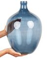 Dekoratívna sklenená váza 39 cm modrá ROTI_867319