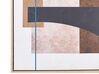 Abstrakt indrammet lærredsmaleri 63 x 93 cm flerfarvet RUFFANO_891186