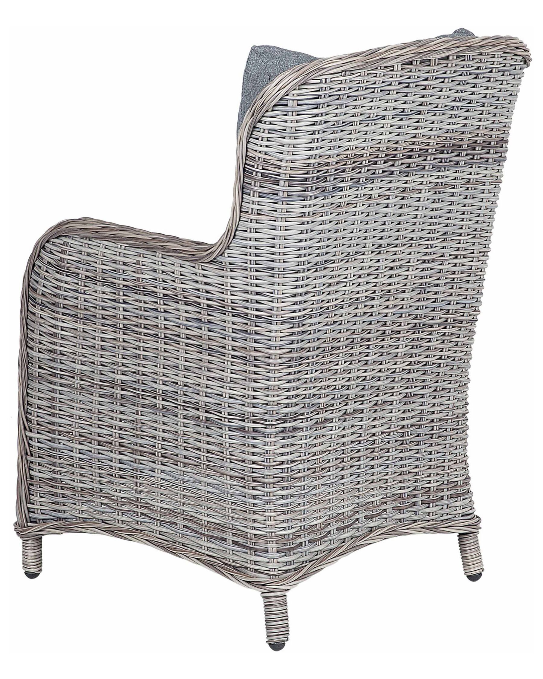 Set of 2 Faux Rattan Garden Chairs Grey CASCAIS | Beliani.pl
