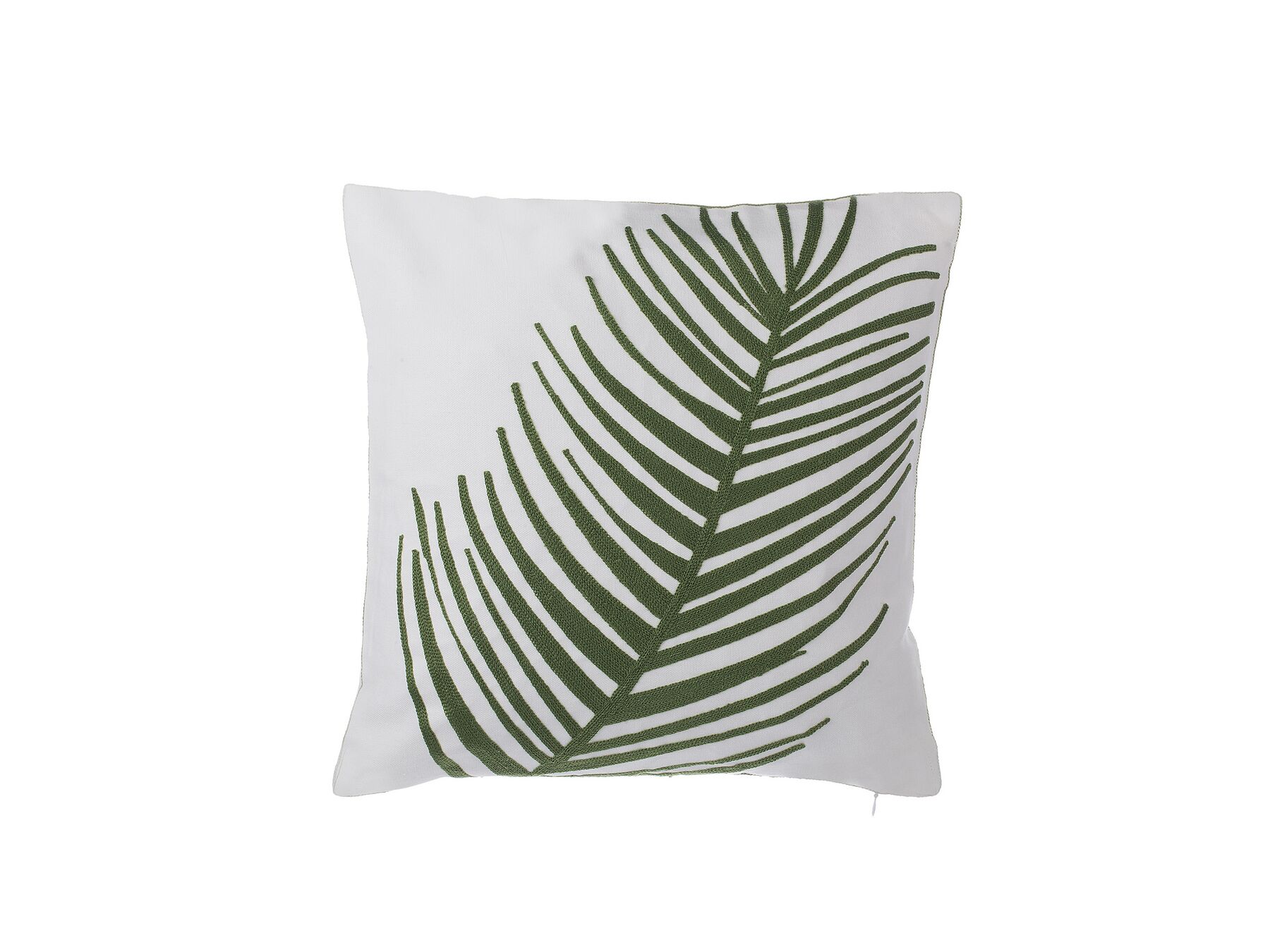 Dekokissen Palmenmotiv Baumwolle grün 45 x 45 cm AZAMI | Beliani.de