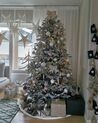 Künstlicher Weihnachtsbaum schneebedeckt 210 cm weiß BASSIE_845758