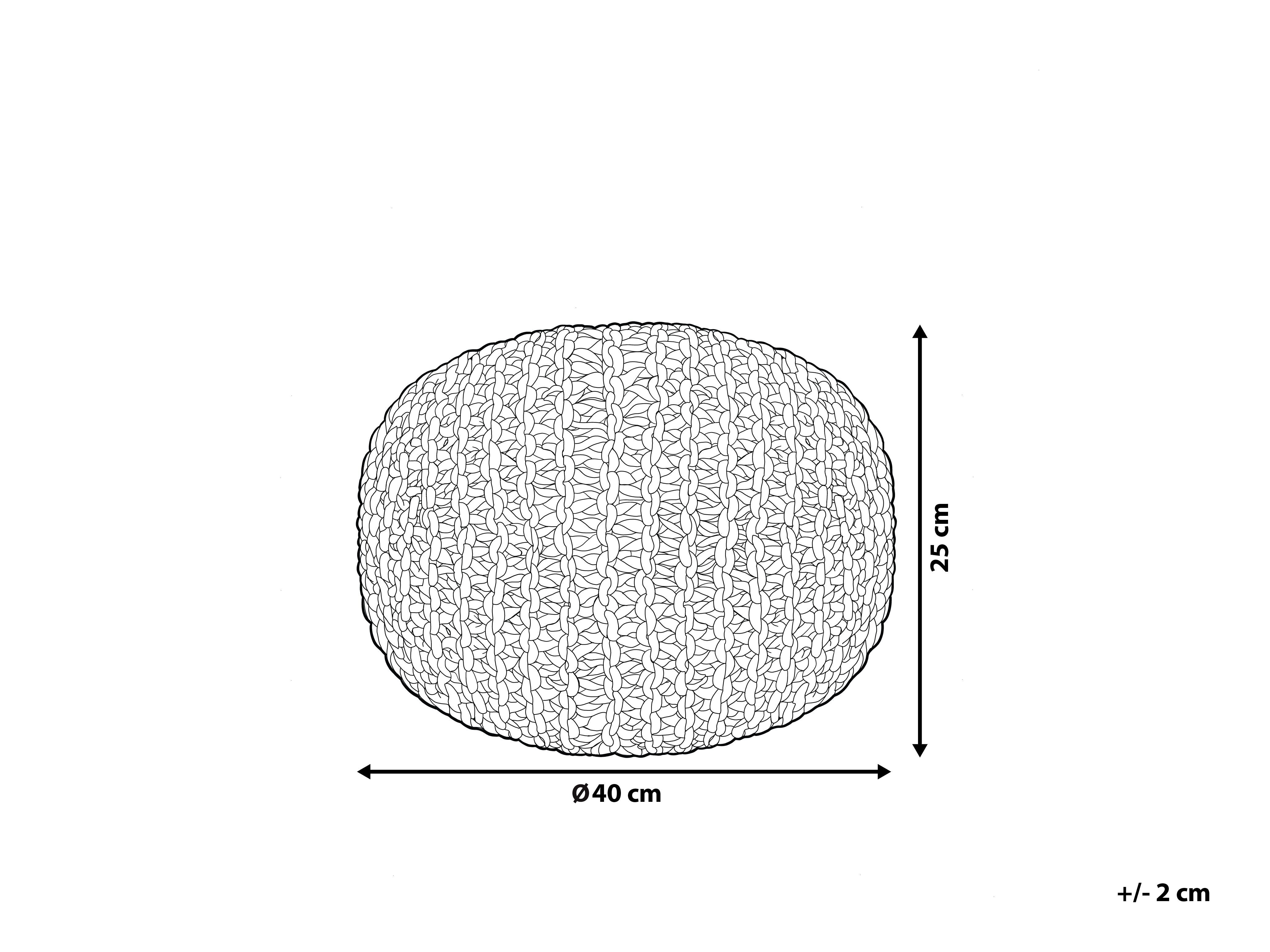 Puf 40 x 25 cm różowy CONRAD