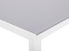 Puutarhapöytä alumiini harmaa/valkoinen 160 x 90 cm CATANIA_741383