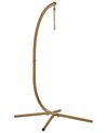 PE Rattan Hanging Chair with Stand Beige ACRI_842597