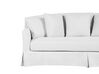 3 Seater Fabric Sofa White GILJA_742548