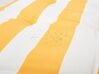 Coussin à rayures jaunes pour transat de jardin 192 x 56 x 5 cm CESANA_774952