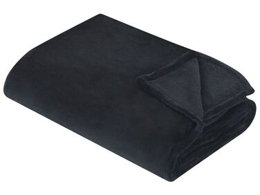 Fekete takaró 200 x 220 cm BAYBURT