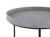 Lot de 3 tables basses effet granite gris/blanc/jaune TEXON_791132