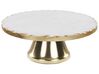 Marble Cake Stand White and Gold GREWENA_910629
