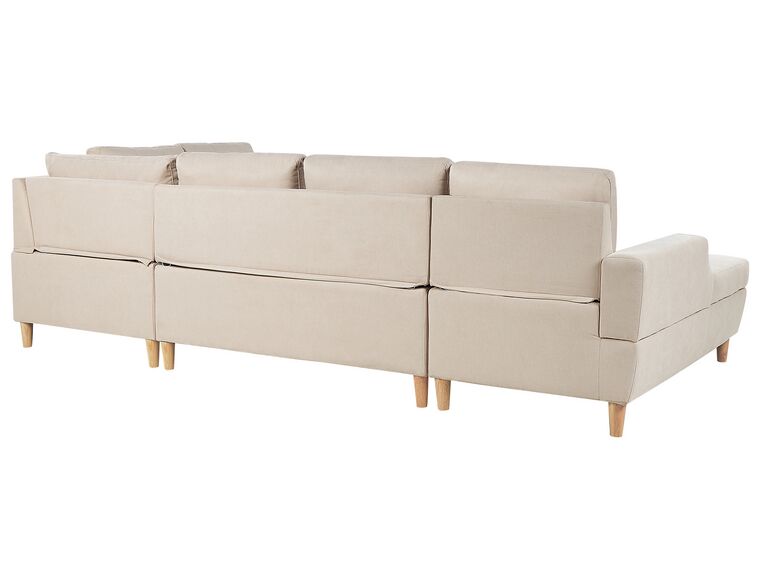 Corner Sofa Bed with Storage Beige LERUM Beliani.hu