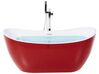 Fritstående badekar rød oval 160 x 76 cm ANTIGUA_828415