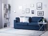 Sofa 3-osobowa welurowa ciemnoniebieska FALUN_711100