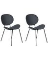 Set of 2 Dining Chairs Black SHONTO_861821