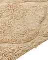Alfombra de algodón beige arena 80 x 150 cm SANLIURFA_840554