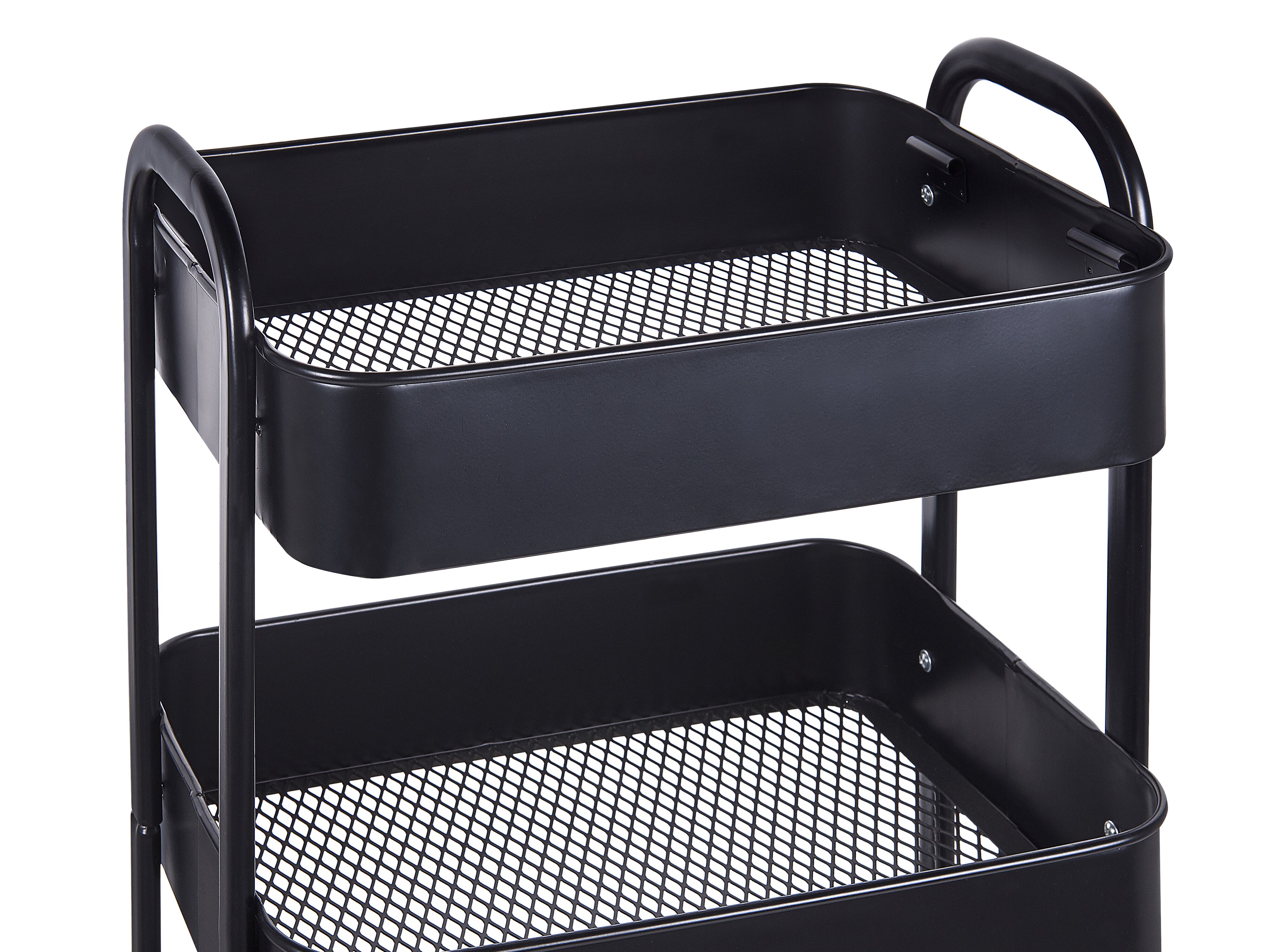 Kitchen Trolley Black LUCCA Beliani.co.uk