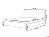 Béžová čalúnená posteľ 180 x 200 cm AMBASSADOR_711381