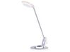 Metal LED Desk Lamp with USB Port Silver and White CORVUS_854193
