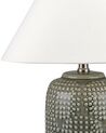 Lámpara de mesa de cerámica gris/blanco crema 47 cm MUSSEL_849280