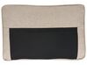 Right Hand Fabric Corner Sofa Bed with Storage Beige NESNA_912743