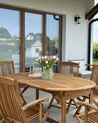 6 Seater Acacia Wood Garden Dining Set MAUI with Parasol (12 Options)_920207