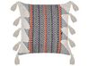 Set of 2 Cotton Cushions Chevron Pattern 45 x 45 cm Multicolour BOUVARDIA_843231