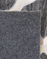 Dywan skórzany 160 x 230 cm  szaro-beżowy ROLUNAY _780563