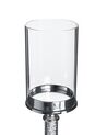 Świecznik szklany 41 cm srebrny ABBEVILLE_788830