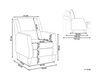 Velvet Recliner Chair Grey EGERSUND_794194