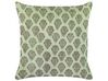Set of 2 Velvet Cushions Floral Motif 45 x 45 cm Green RUNGIA_838201