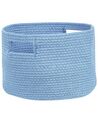 Textilkorb Baumwolle hellblau ⌀ 30 cm 2er Set CHINIOT_840479