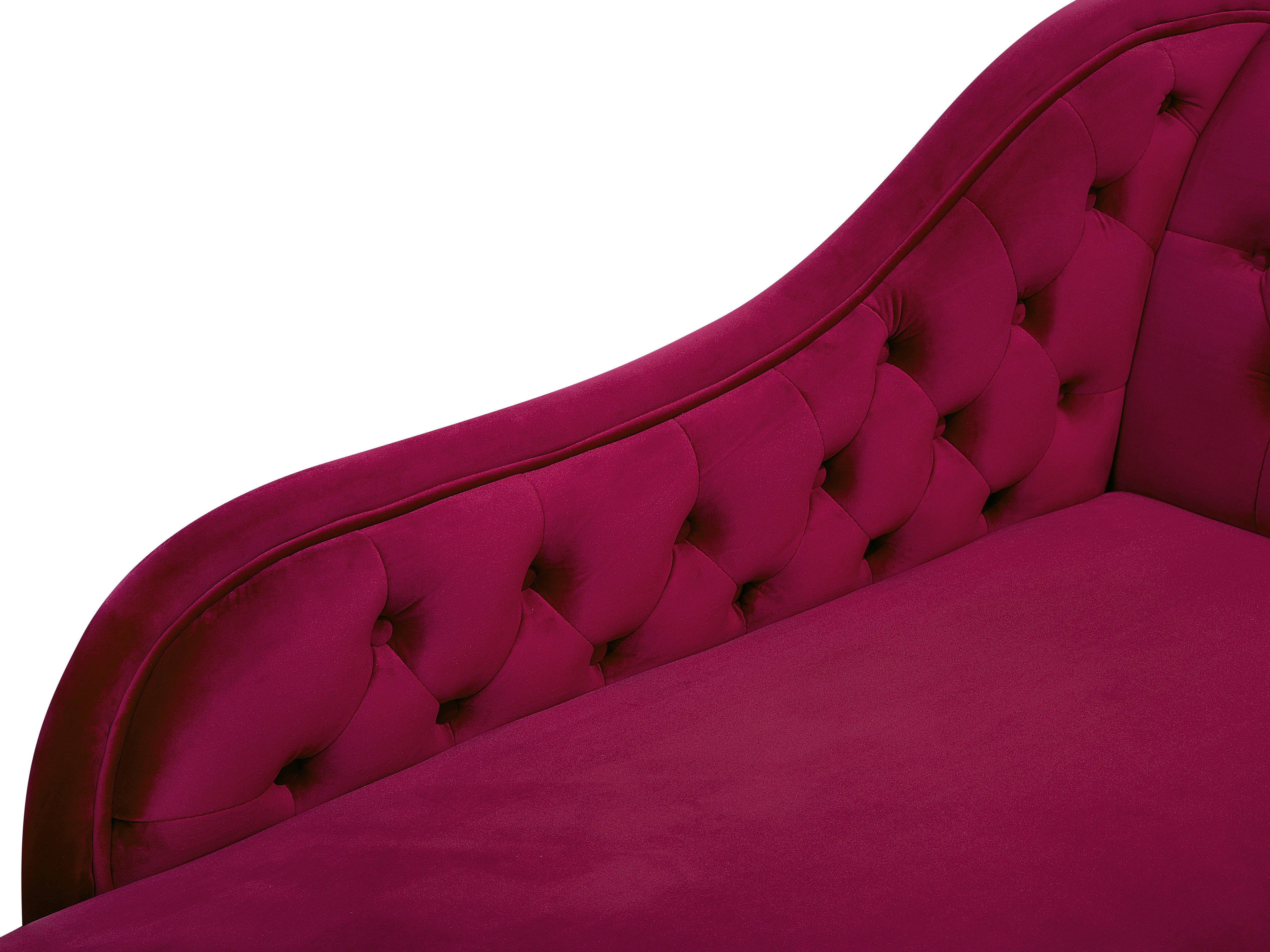 Right Hand Chaise Longue Velvet Dark Red Caron About 0% of these are living room chairs, 0% are chaise lounge, and 1% are living a wide variety of red leather chaise longue options are available to you, such as general use, material, and feature.