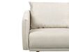 Sofa Set Polyester beige 5-Sitzer mit goldenen Beinen MAURA_892251
