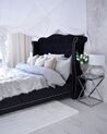 Velvet EU King Size Bed Black AYETTE_796010