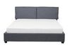 Fabric EU Super King Size Bed Grey BELFORT_720025