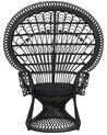 Rattan Peacock Chair Black EMMANUELLE_836238