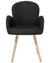Dvě čalouněné židle v černé barvě BROOKVILLE_696185