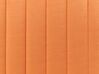 Sengebænk i ribbet orange velour 93 x 48 cm DAYTON_860520