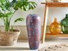 Dekorativ terracotta vase 59 cm brun og blå DOJRAN_850613