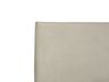 Cama con almacenaje de terciopelo gris pardo 180 x 200 cm LAVAUR_870922