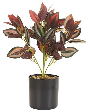 Planta artificial en maceta verde/rojo/negro 35 cm TRADESCANTIA