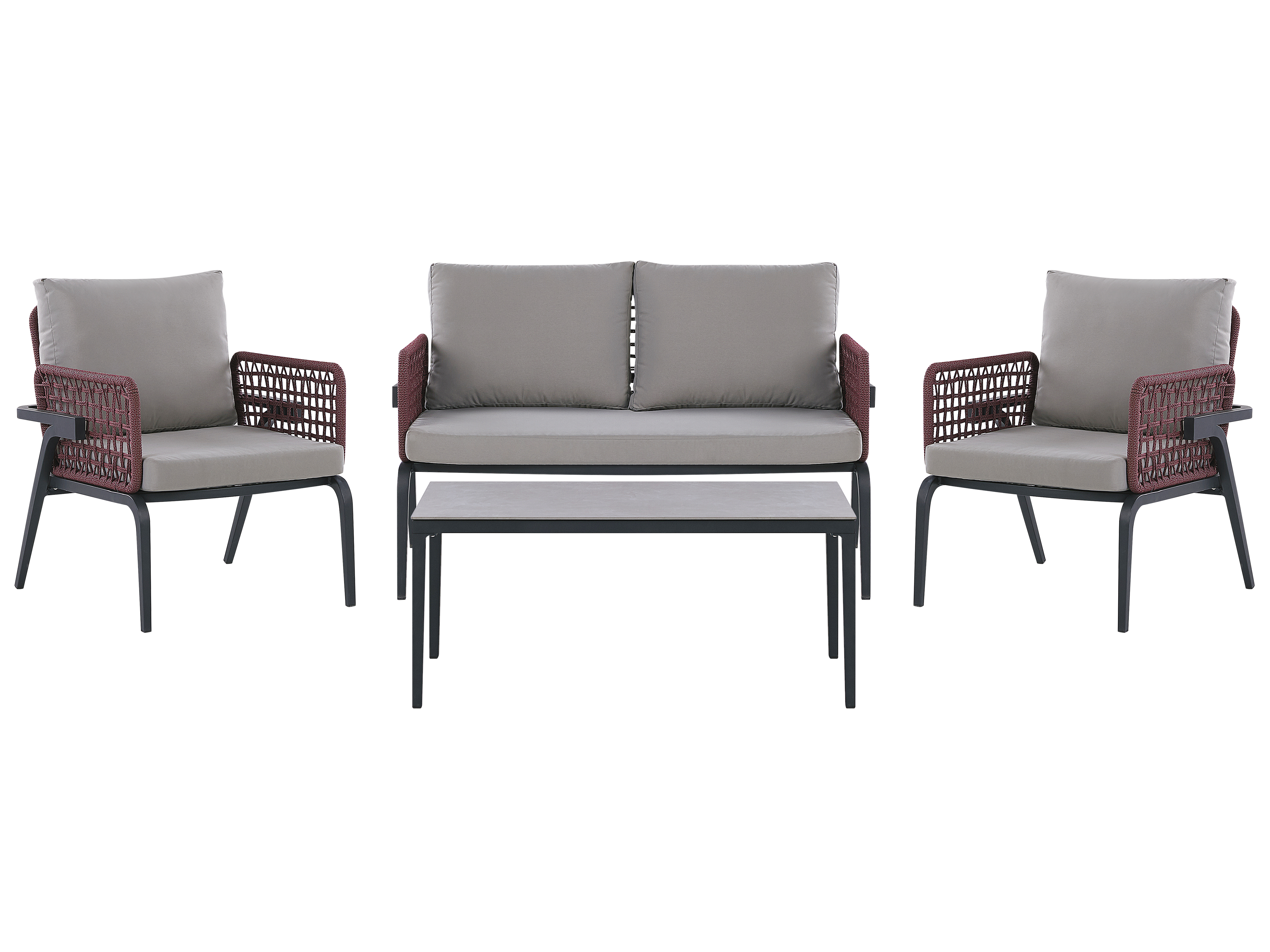 4-istuttava ulkosohvaryhmä alumiini harmaa SCIACCA 4-istuttava ulkosohvaryhmä alumiini harmaa SCIACCA
