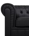 Faux Leather Armchair Black CHESTERFIELD Big_709446