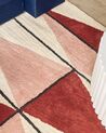 Teppich Baumwolle 160 x 230 cm mehrfarbig geometrisches Muster Kurzflor PURNIA_898743
