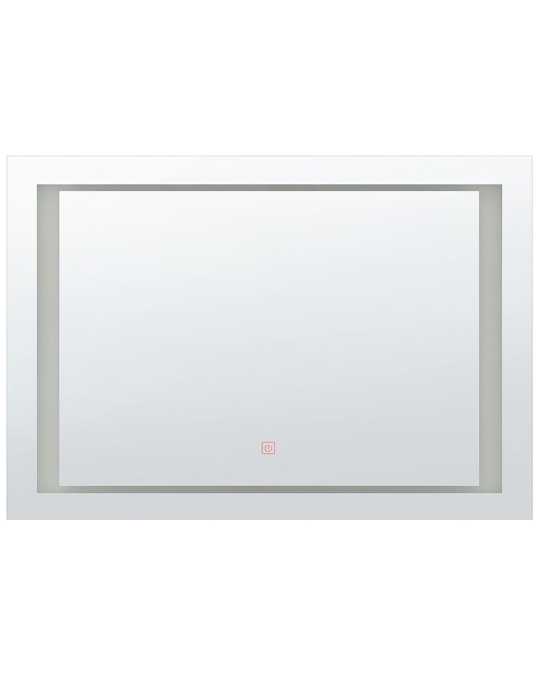 Badspiegel mit LED-Beleuchtung rechteckig 80 x 60 cm EYRE | Beliani.ch