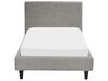 Fabric EU Single Size Bed Light Grey FITOU_875560