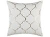 Set of 2 Cotton Cushions Moroccan Pattern 45 x 45 cm White ALYSSUM_769225